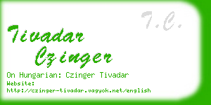 tivadar czinger business card